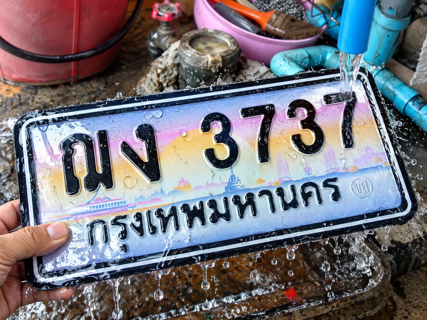 กรอบป้ายทะเบียนกันน้ำ Car2Case